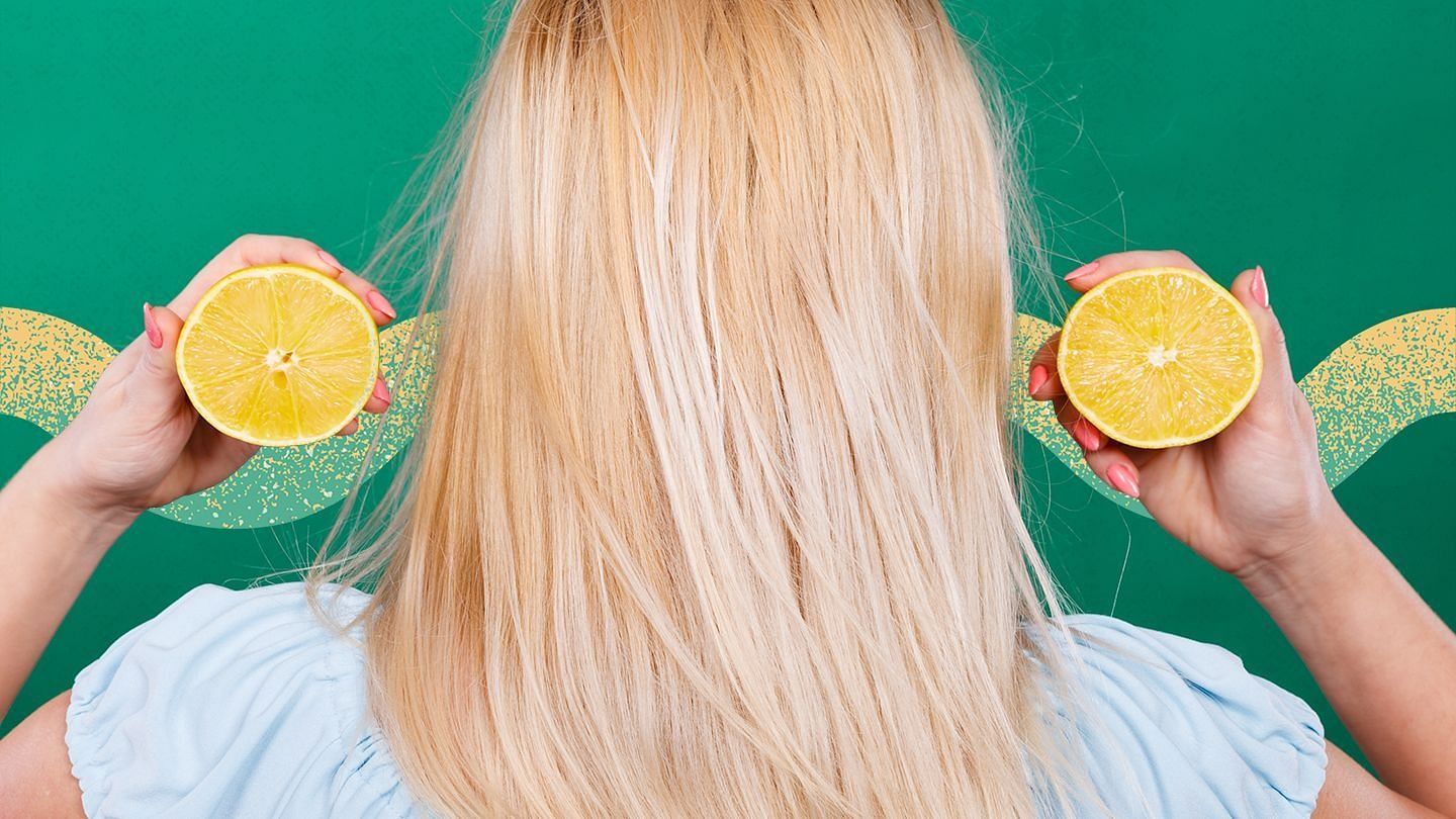 Lemon juice to lighten hair (Image via Getty Images)