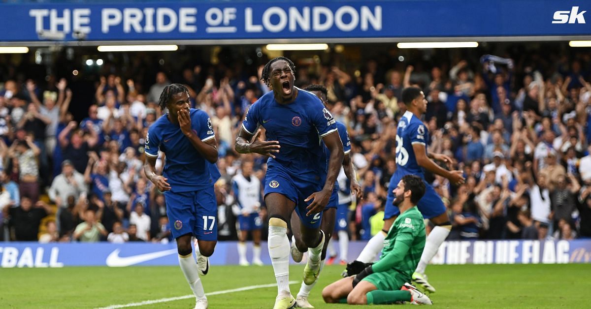 Axel Disasi scored for Chelsea against Liverpool on Sunday.