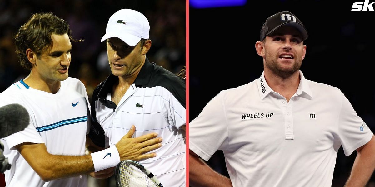 Andy Roddick (R), pictured with Roger Federer (L)