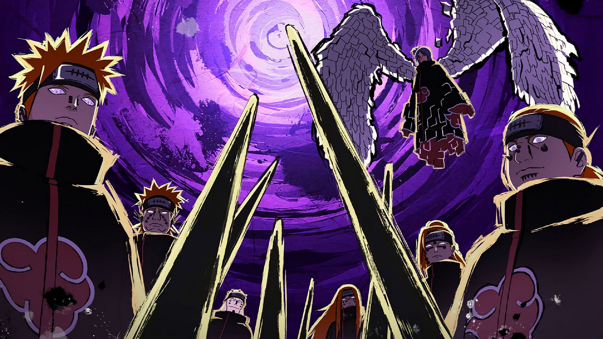 Nagato&#039;s Six Paths of Pain (Image via Studio Pierrot)