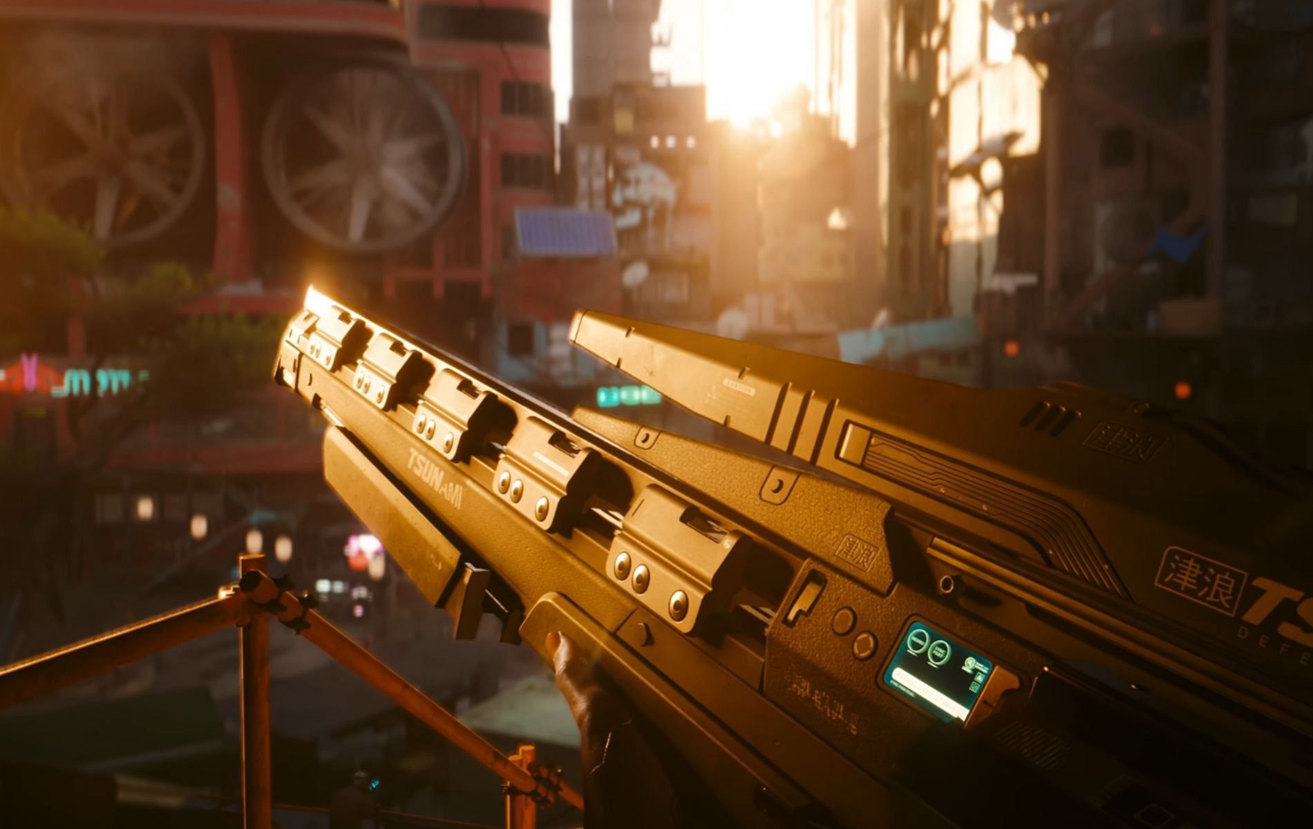Screenshot from the Cyberpunk 2077: Phantom Liberty - New Ways to Play trailer showcased at Gamescom 2023