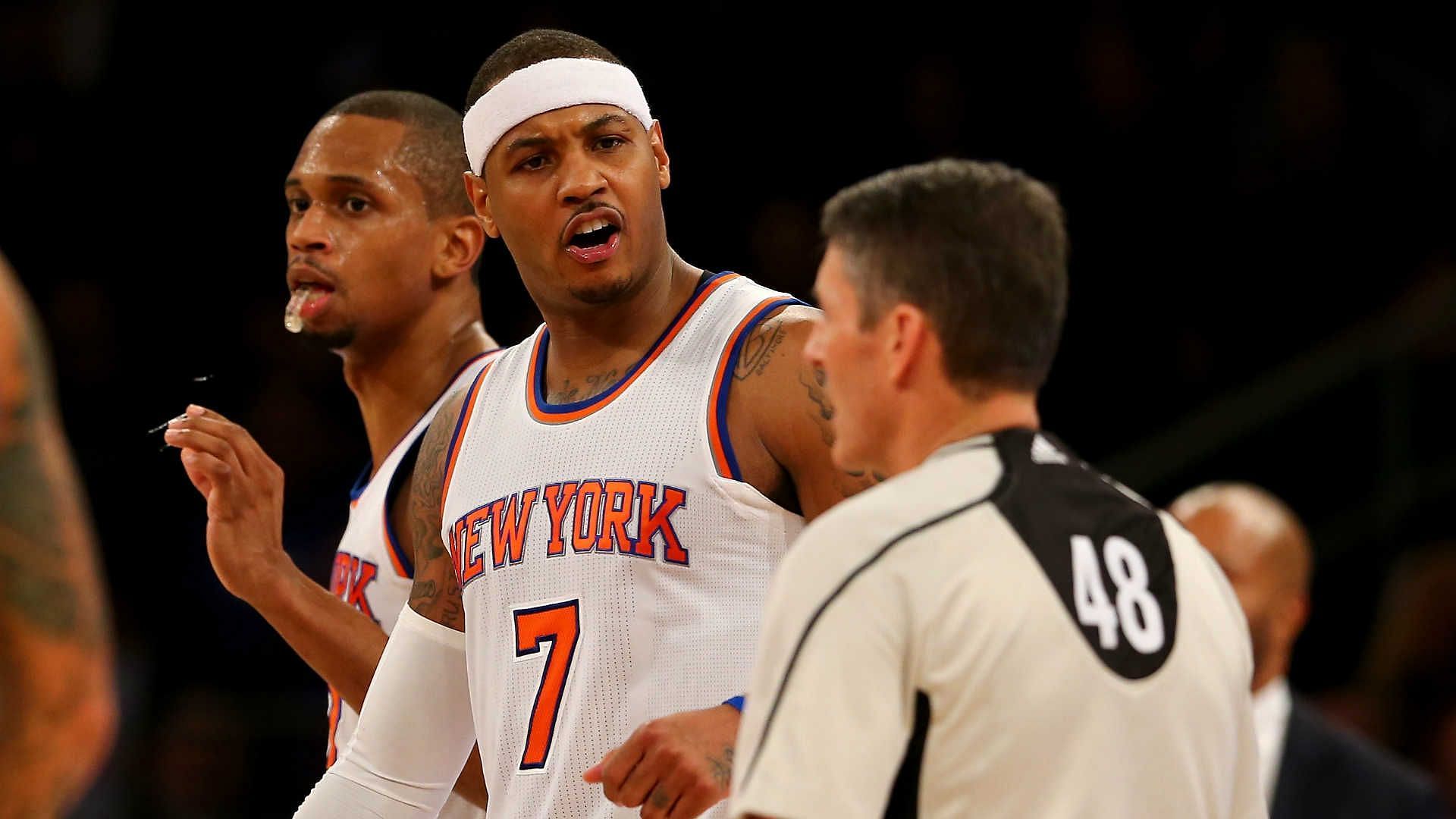 Former New York Knicks superstar forward Carmelo Anthony
