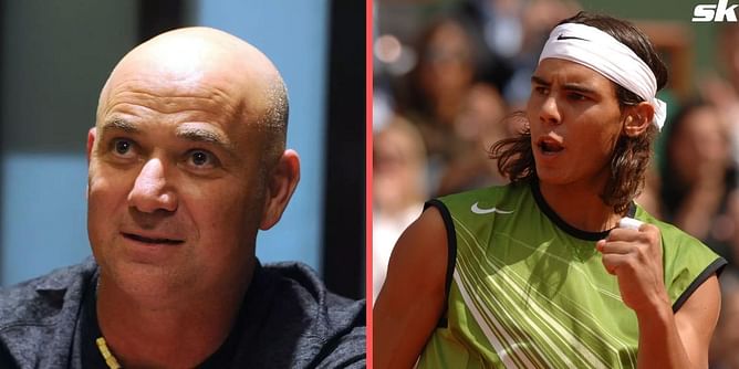 "I'd rather take away his speed or make him right-handed" - When Andre Agassi discussed Rafael Nadal's best attributes