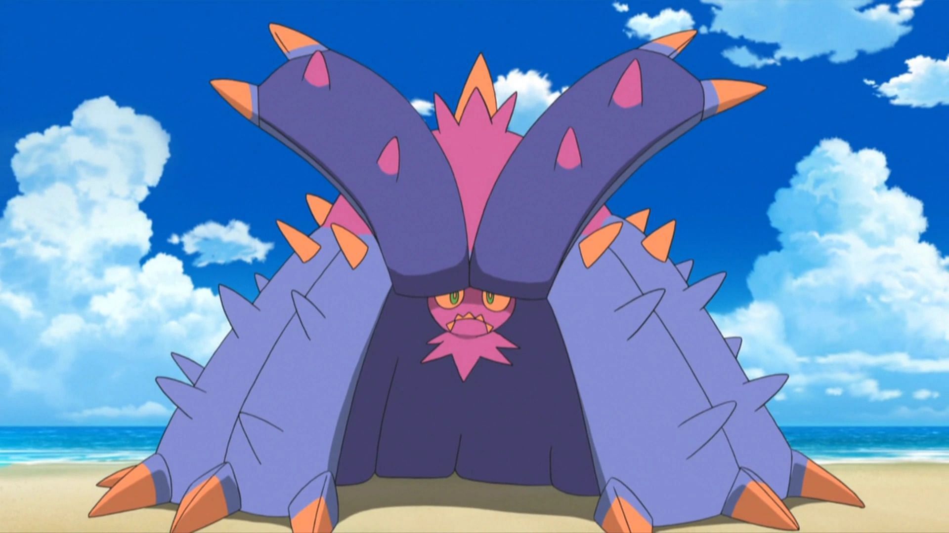 Toxapex as seen in the anime (Image via The Pokemon Company)