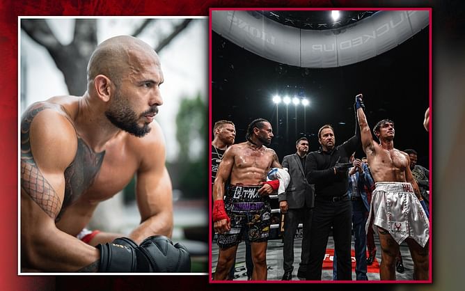 Andrew Tate issues two-word reaction to Bryce Hall's impressive Bare Knuckle FC start