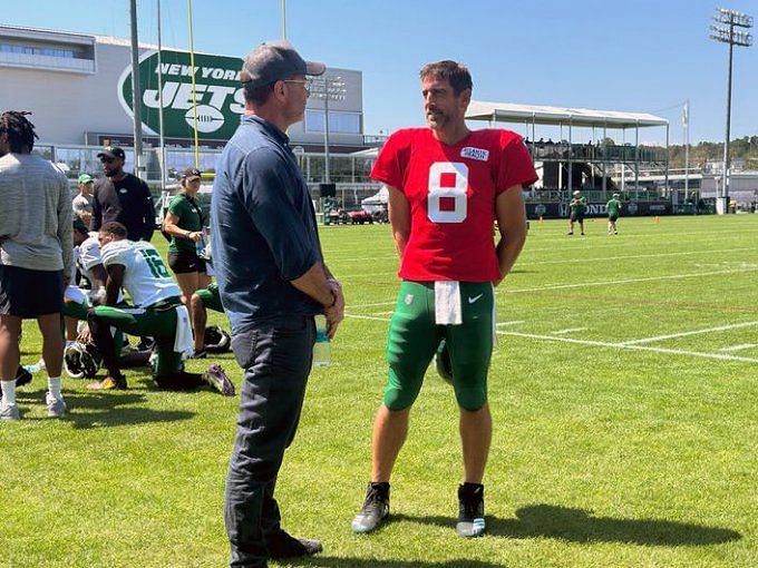 Hard Knocks Jets recap: Aaron Rodgers meets narrator Liev Schreiber