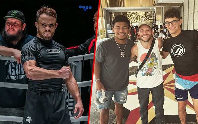 LOOK: Jarred Brooks daps it up with Mikey Musumeci and Rodtang following world title showdown