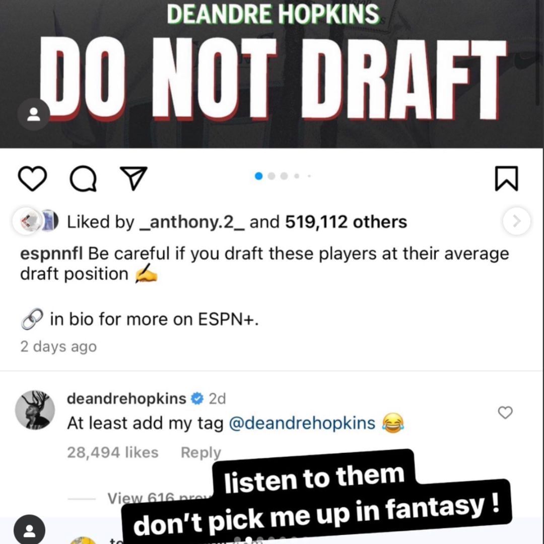 ESPN: DeAndre Hopkins to sign with Tennessee Titans