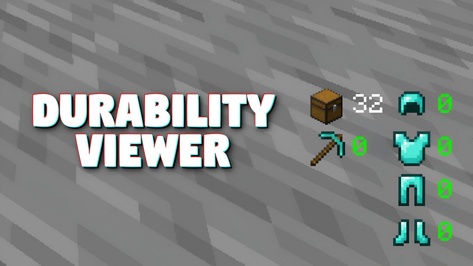 Durability Viewer helps players keep exact counts of their gear&#039;s condition (Image via Giselbaer/MinecraftStorage)