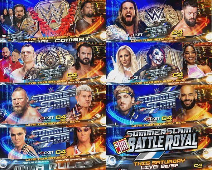 SummerSlam 2023 matchcard WWE dropped two massive matches from the