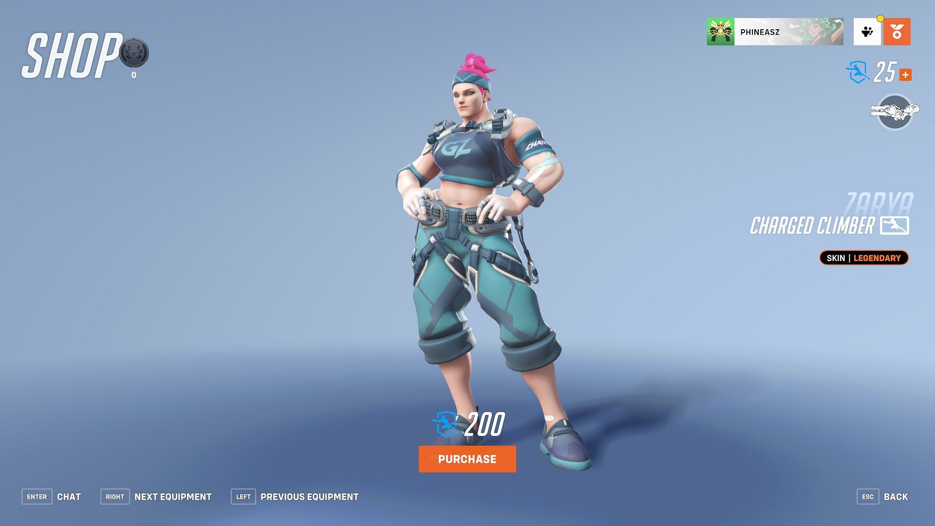 Zarya- Charged Climber (Image via Blizzard Entertainment)