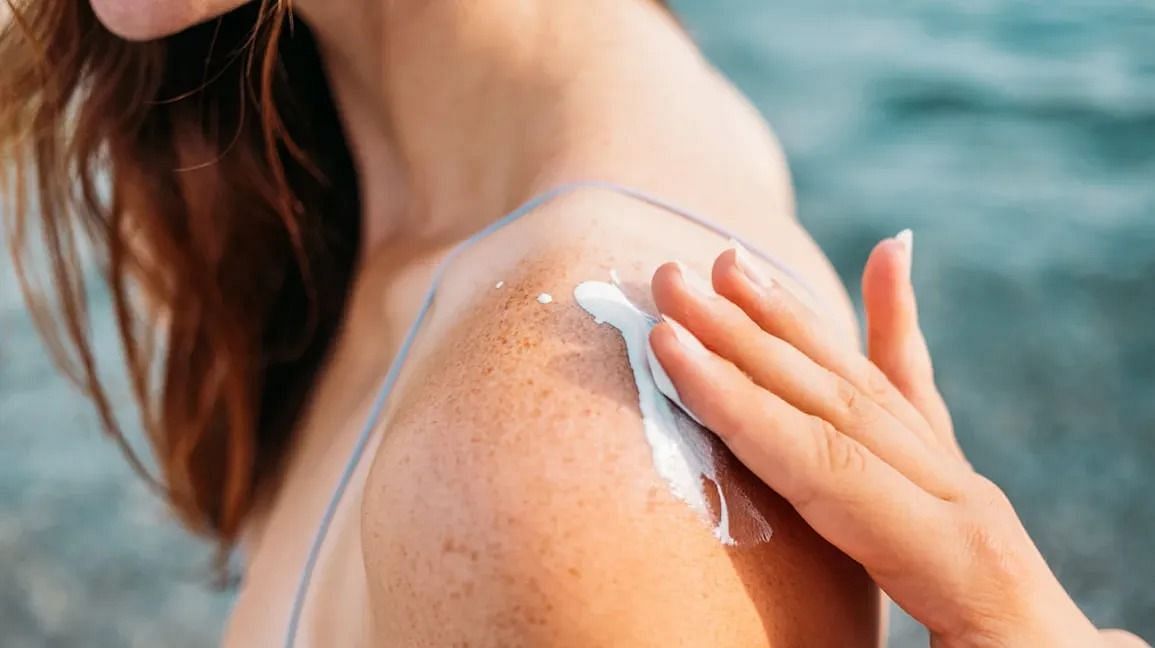Sunscreen - skincare essential (Image via Getty Images)
