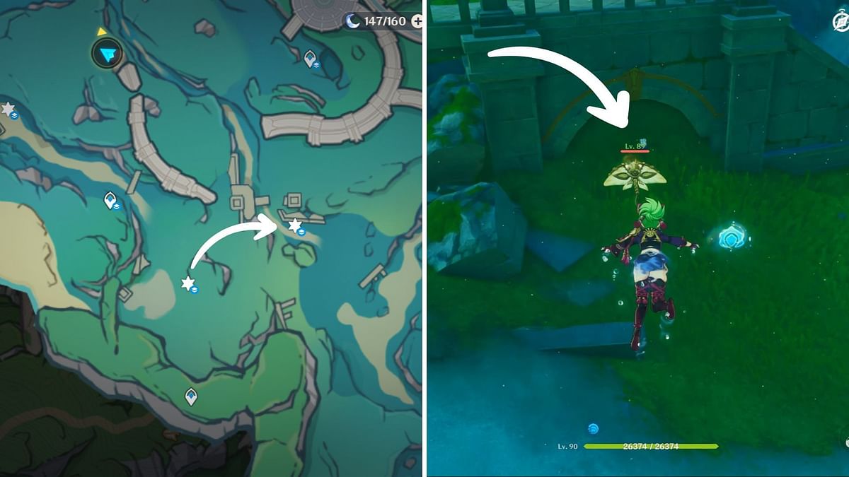 Genshin Impact Fontaine Otter locations for eight hidden chests