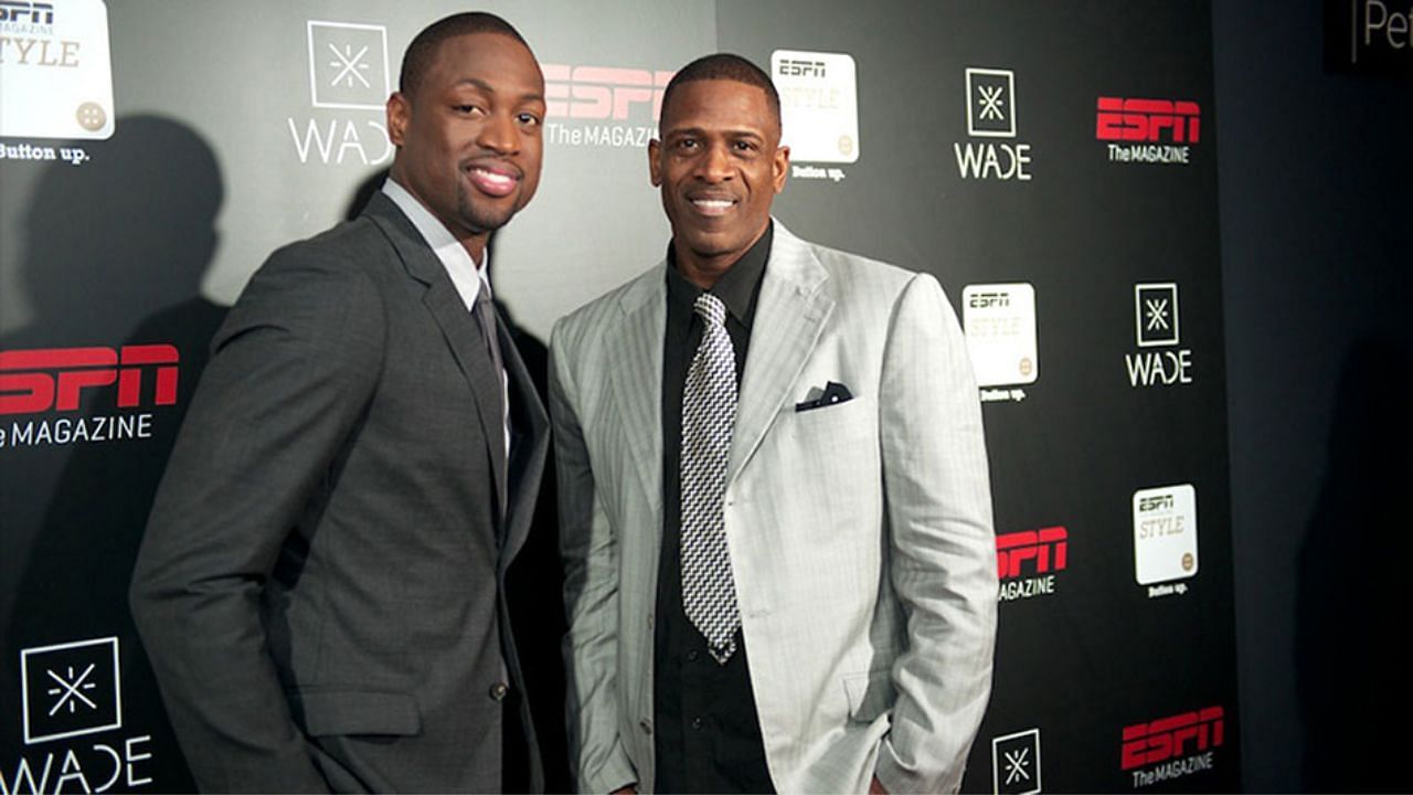 Dwyane Wade with his father, Dwyane Wade Sr.