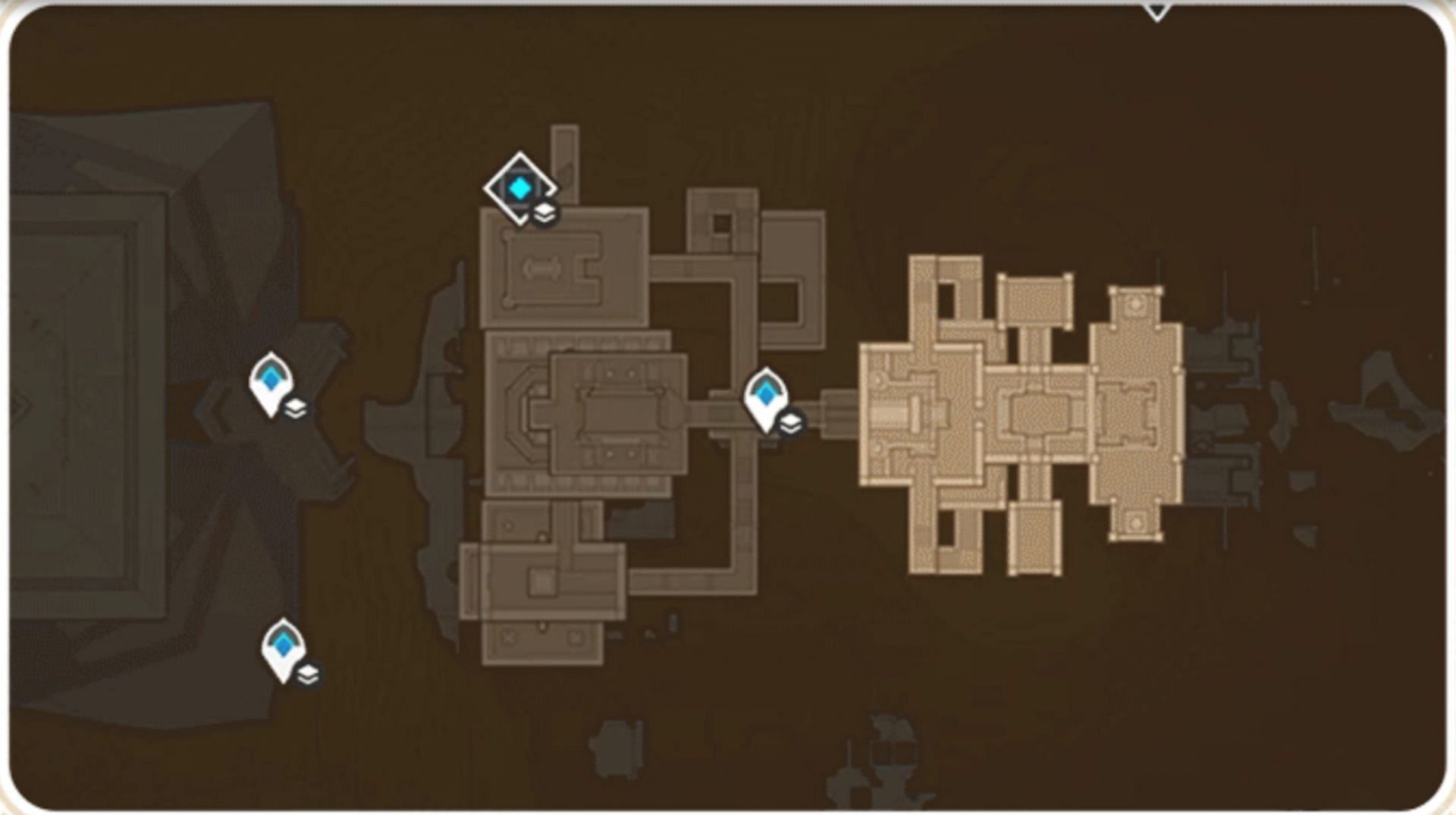 An example of an underground map (Image via HoYoverse)