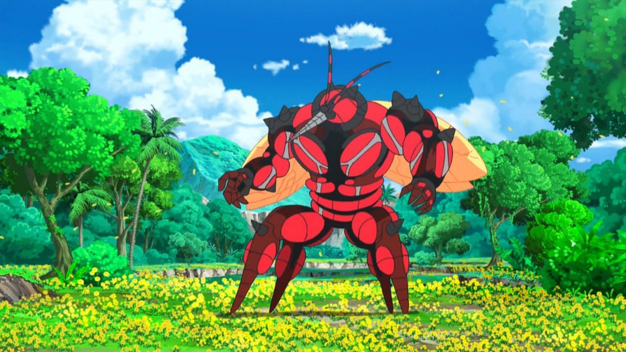 Buzzwole as seen in the anime (Image via The Pokemon Company)