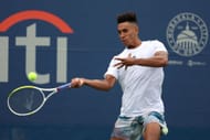 Michael Mmoh at the 2023 Citi Open,