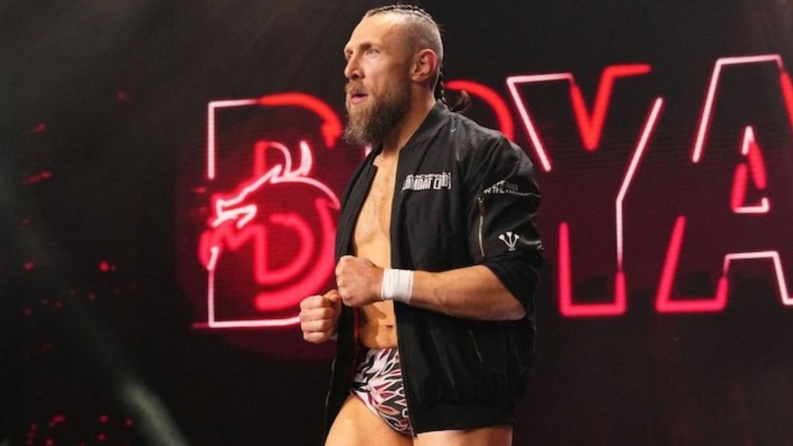 Bryan Danielson pictured going towards the ring