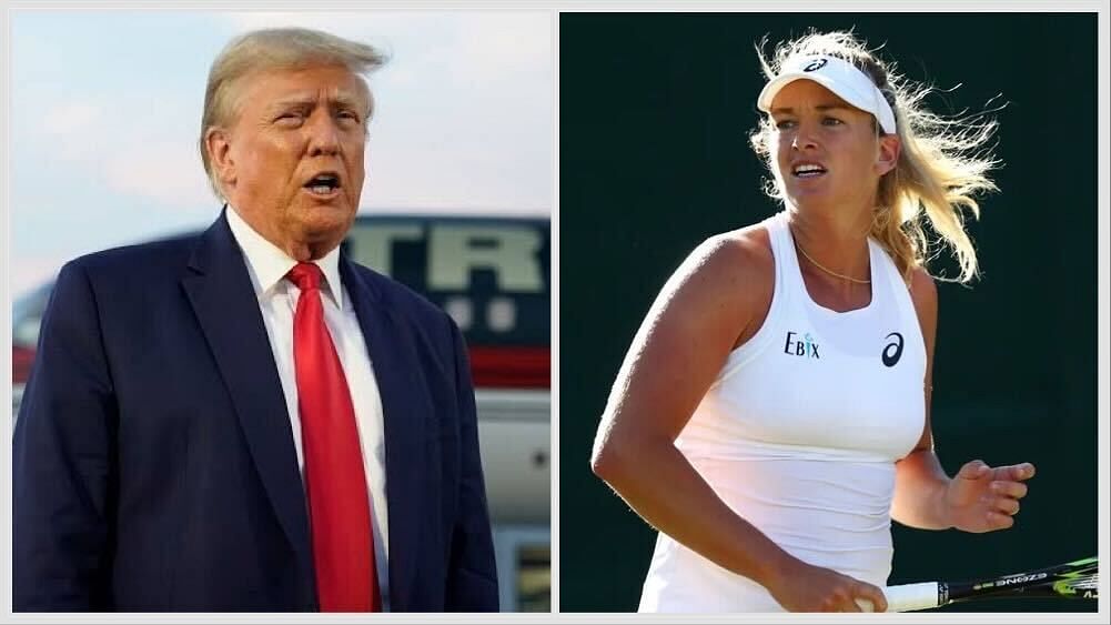 Donald Trump (L) and CoCo Vandweghe (R)