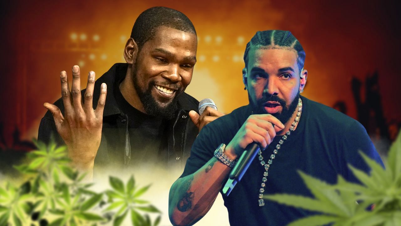 Kevin Durant was caught smoking weed at a Drake show.