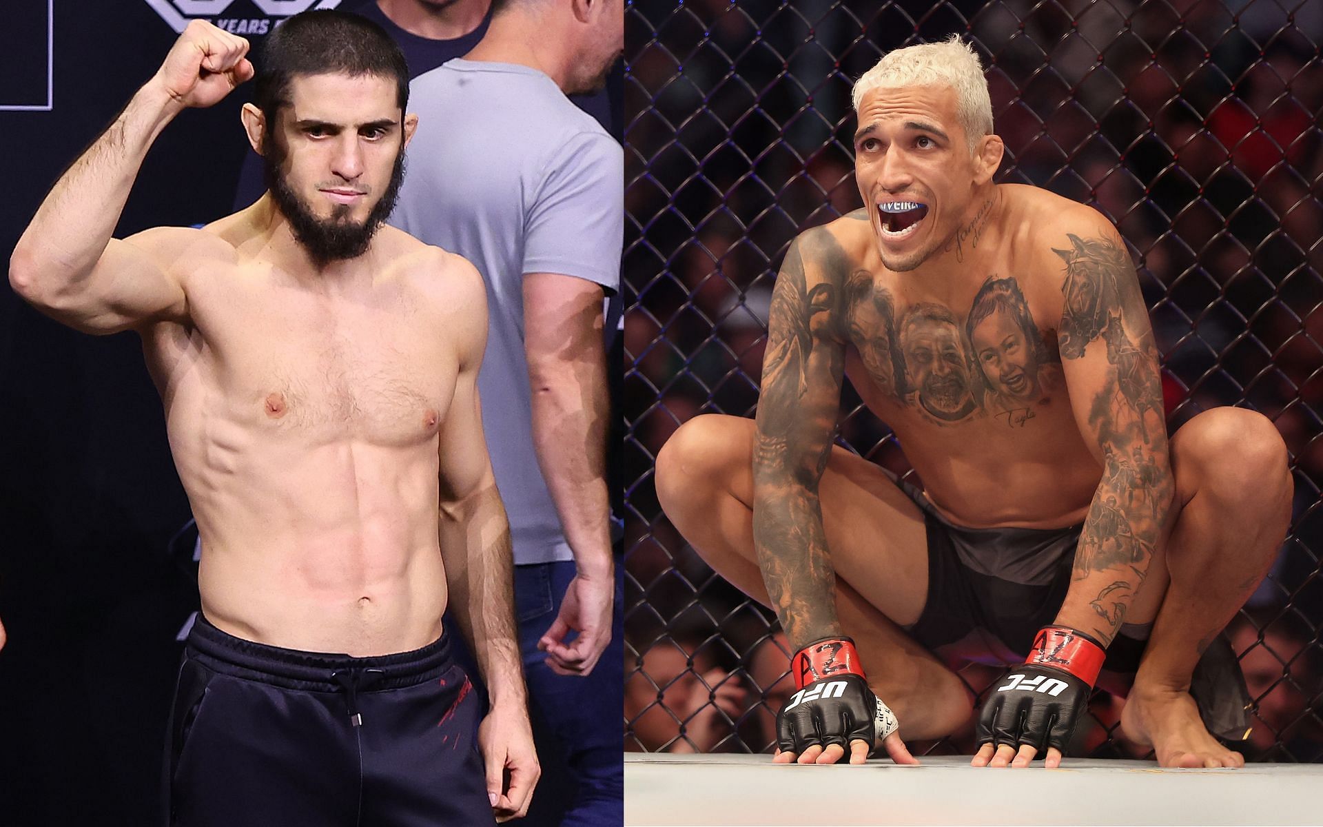 Islam Makhachev (Left) and Charles Oliveira (Right) 
