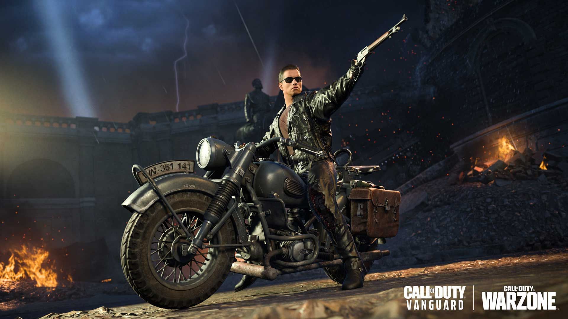 The Terminator T-800 in Call Of Duty: Vanguard (Image via Activision)