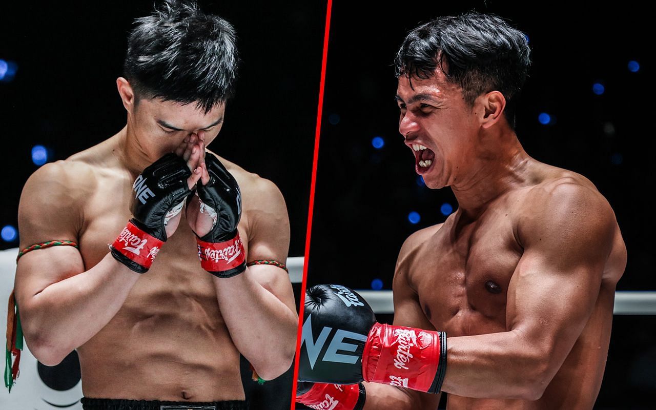 Tawanchai PK Saenchai (L) / Superbon Singha Mawynn (R) -- Photo by ONE Championship