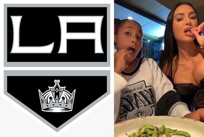 Kim Kardashian and Kanye's daughter North dons LA Kings jersey during visit to Japan