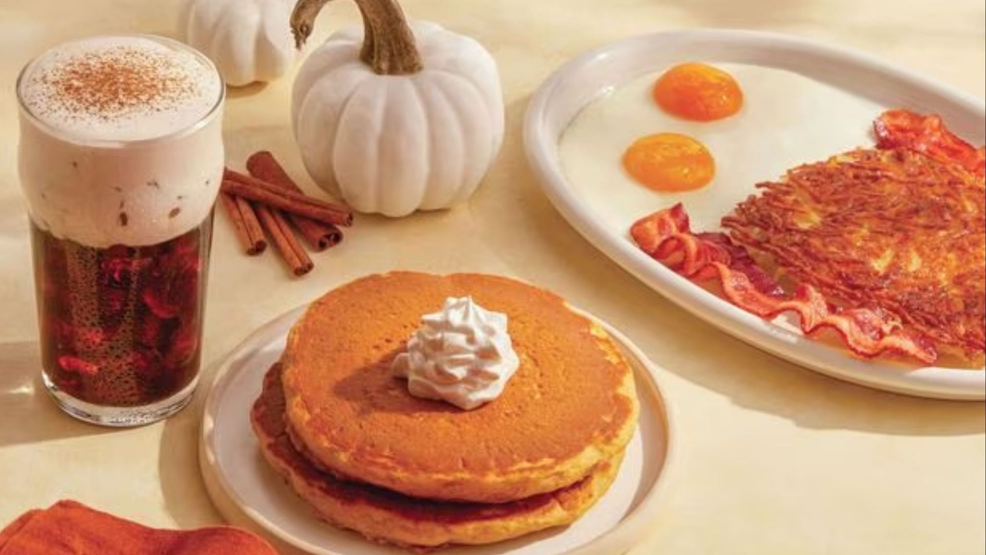 The much-awaited Pumpkin Spice line-up returns to stores on August 28 to welcome the fall (Image via IHOP)