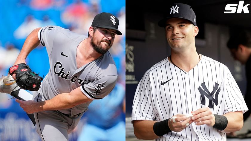 Former New York Yankees baseball players, from left wearing white