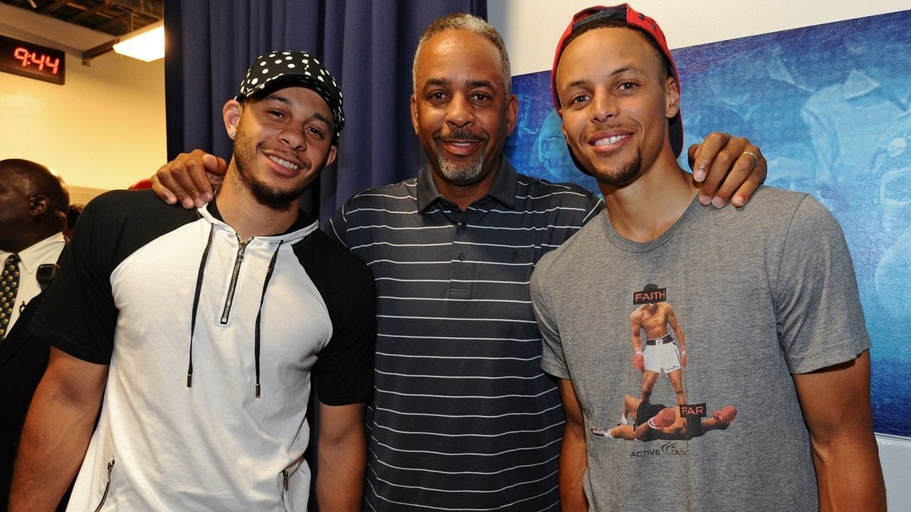 Seth Curry, Dell Curry and Steph Curry