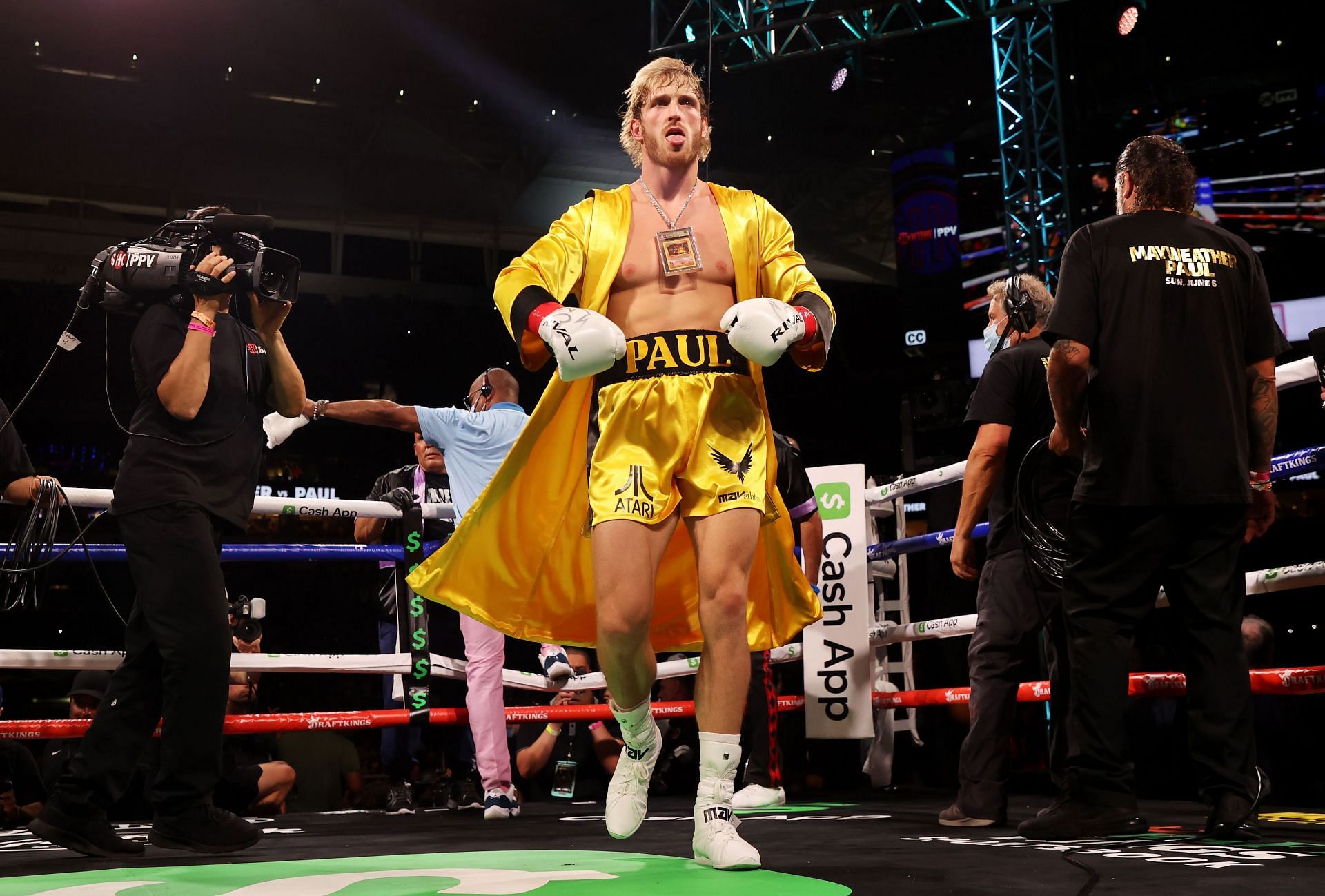 Logan Paul&#039;s last boxing match was an exhibition against Floyd Mayweather
