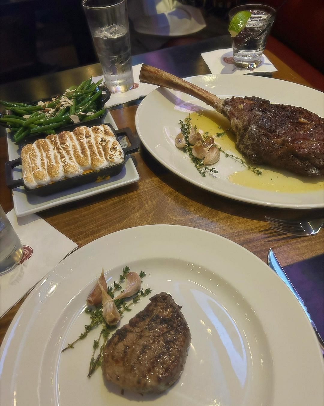 Couple enjoying a dinner date together