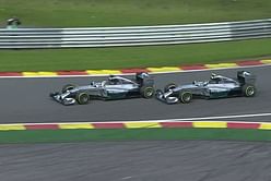 "Nico hit me" - On this day Lewis Hamilton and Nico Rosberg made contact in one of the flashpoints of F1's epic rivalry
