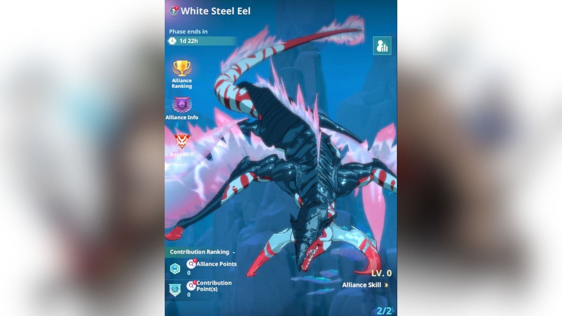 White Steel Eeel Boss in Alliance Expedition Event. (Image via Netmarble)