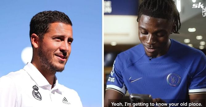 “Are you a Blue now or what?” – Eden Hazard features in announcement video as Chelsea confirm Romeo Lavia transfer