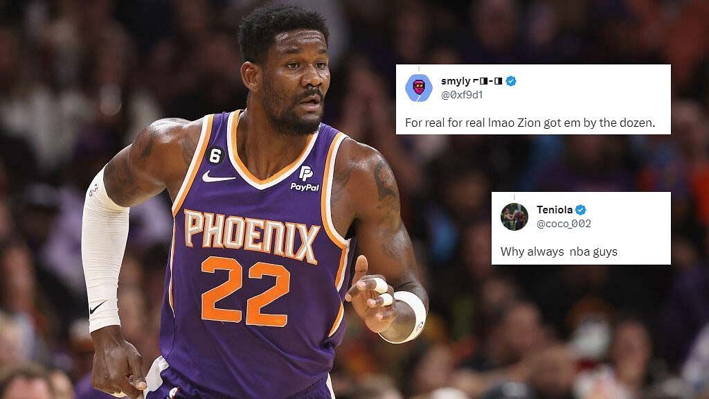 Fans react to Deandre Ayton ironing an adult actress