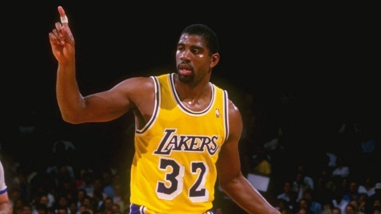 Magic Johnson of the LA Lakers