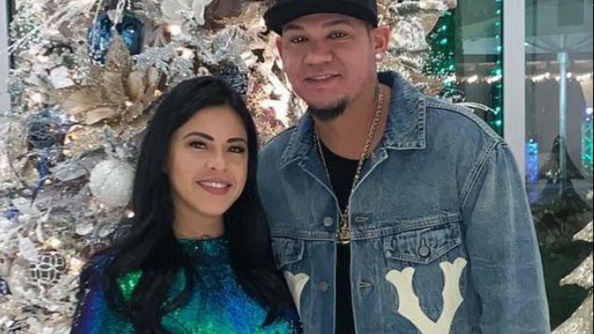 Felix Hernandez and his wife