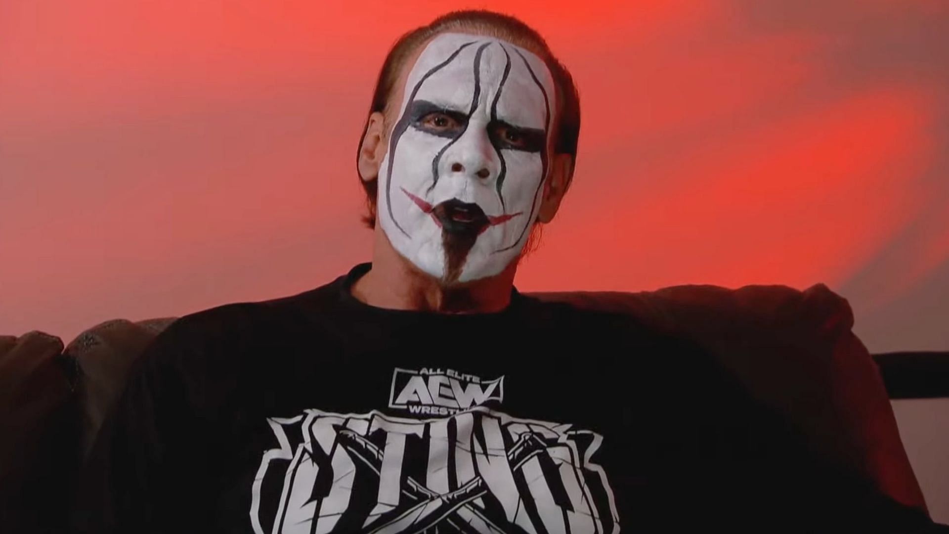 Joker Sting during a promo. Image Credits: Twitter - @WweDeese
