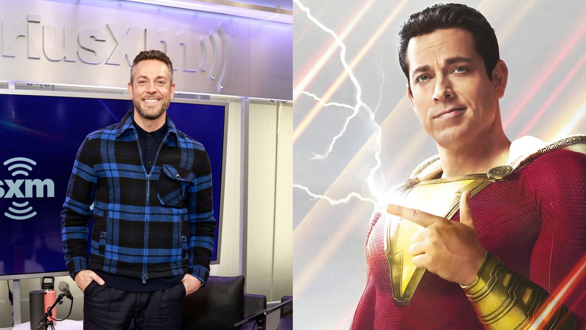 Zachary Levi is getting mocked for his views on &quot;garbage&quot; movie content. (Images via Getty Images)