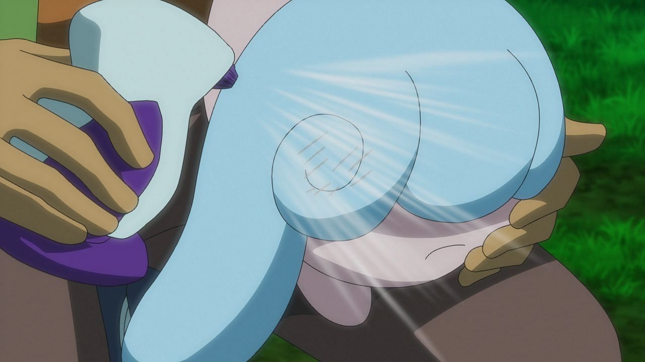 A potion being used in the anime (Image via The Pokemon Company)