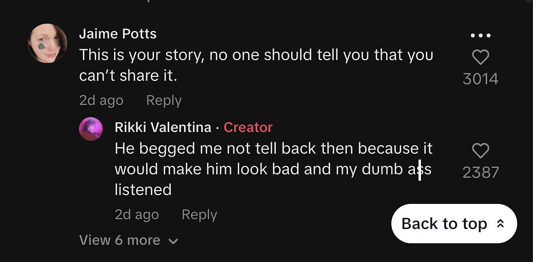 Fans react to Rikki Valentina accusing Ariana Grande of stealing her boyfriend (Image via TikTok)