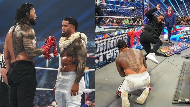 WWE SummerSlam 2023 में कैसे Roman Reigns के मैच में भाई ने भाई को दिया धोखा, देखिए रुला देने वाला वीडियो