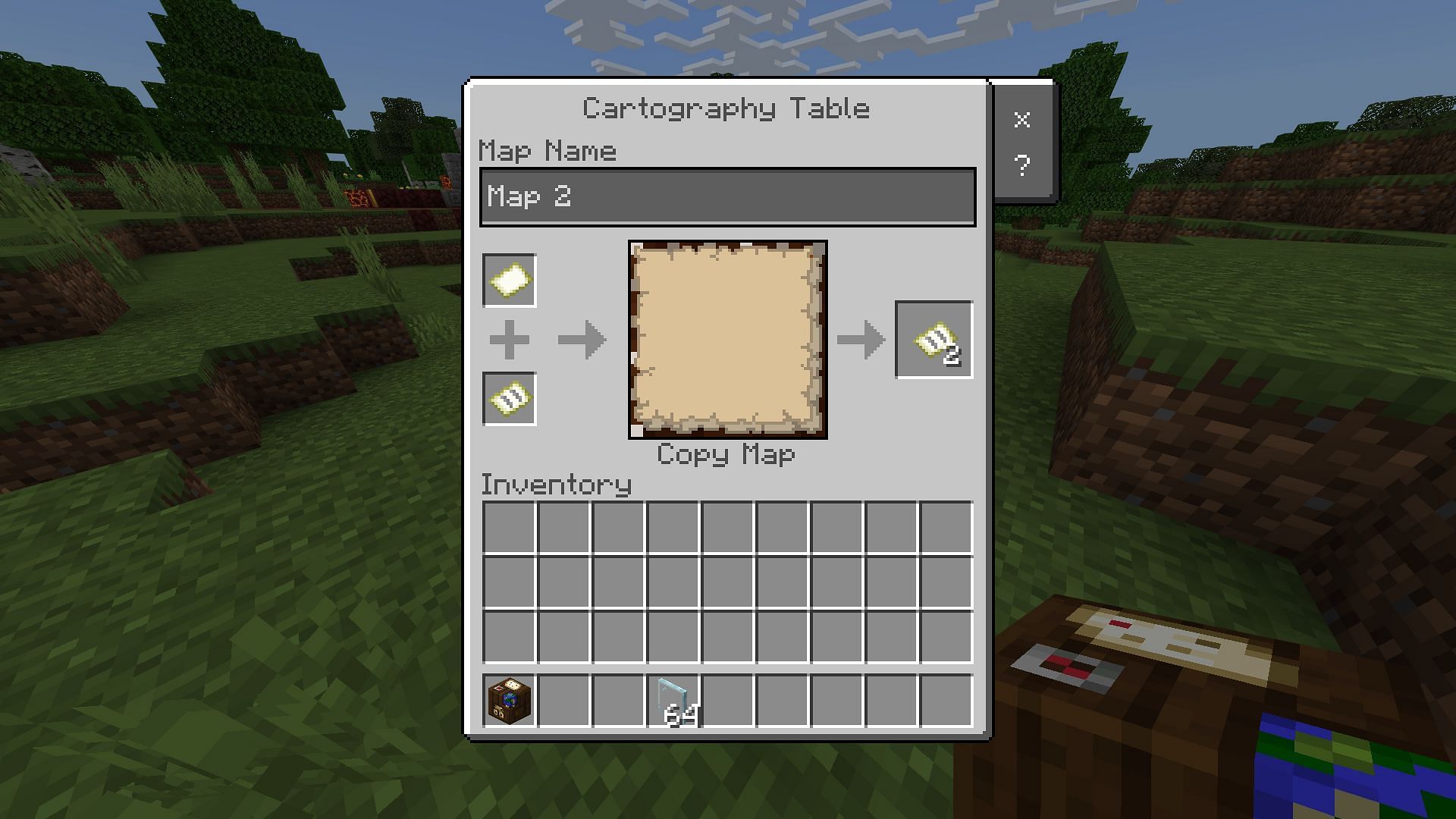 Players can clone an existing map to provide copies when needed (Image via Mojang)