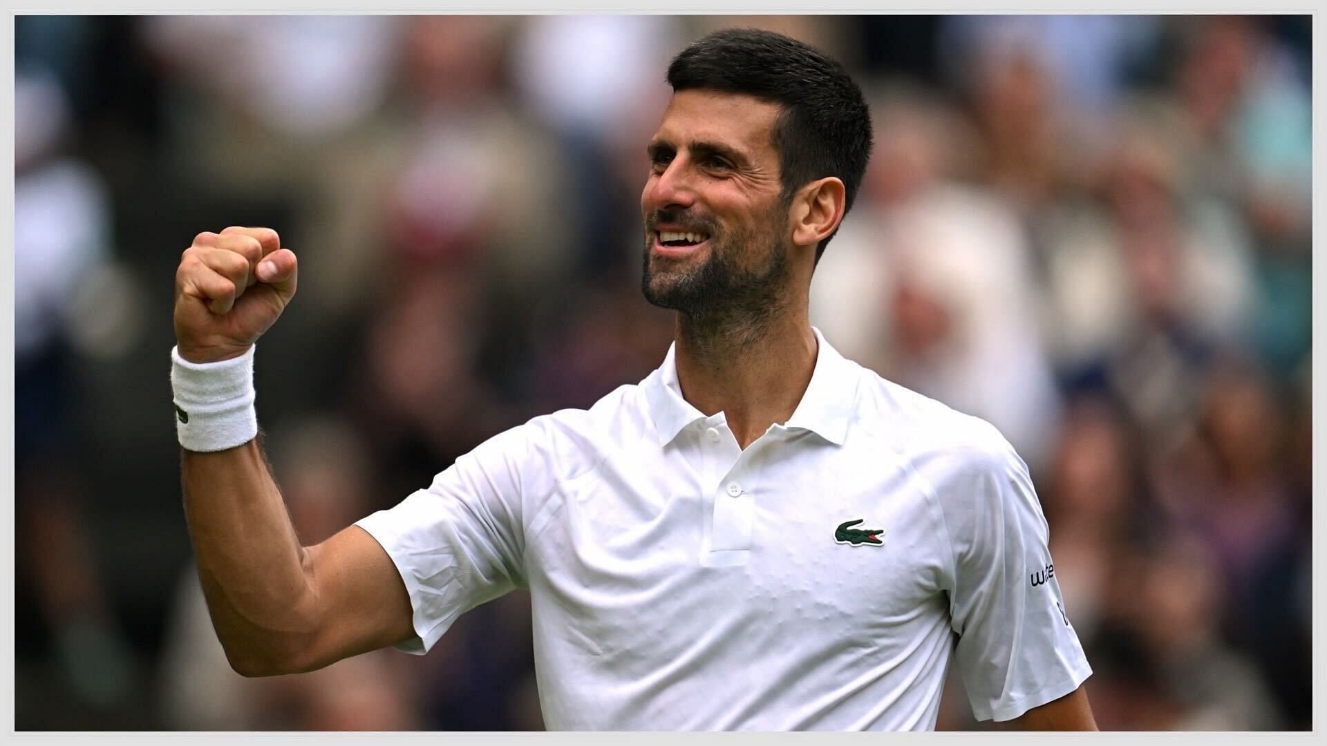 Novak Djokovic impersonated tennis stars at the US Open 