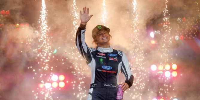 “We were racing for second” - Hailie Deegan praises ever-consistent Tony Stewart after finishing 2nd in SRX Racing at Eldora