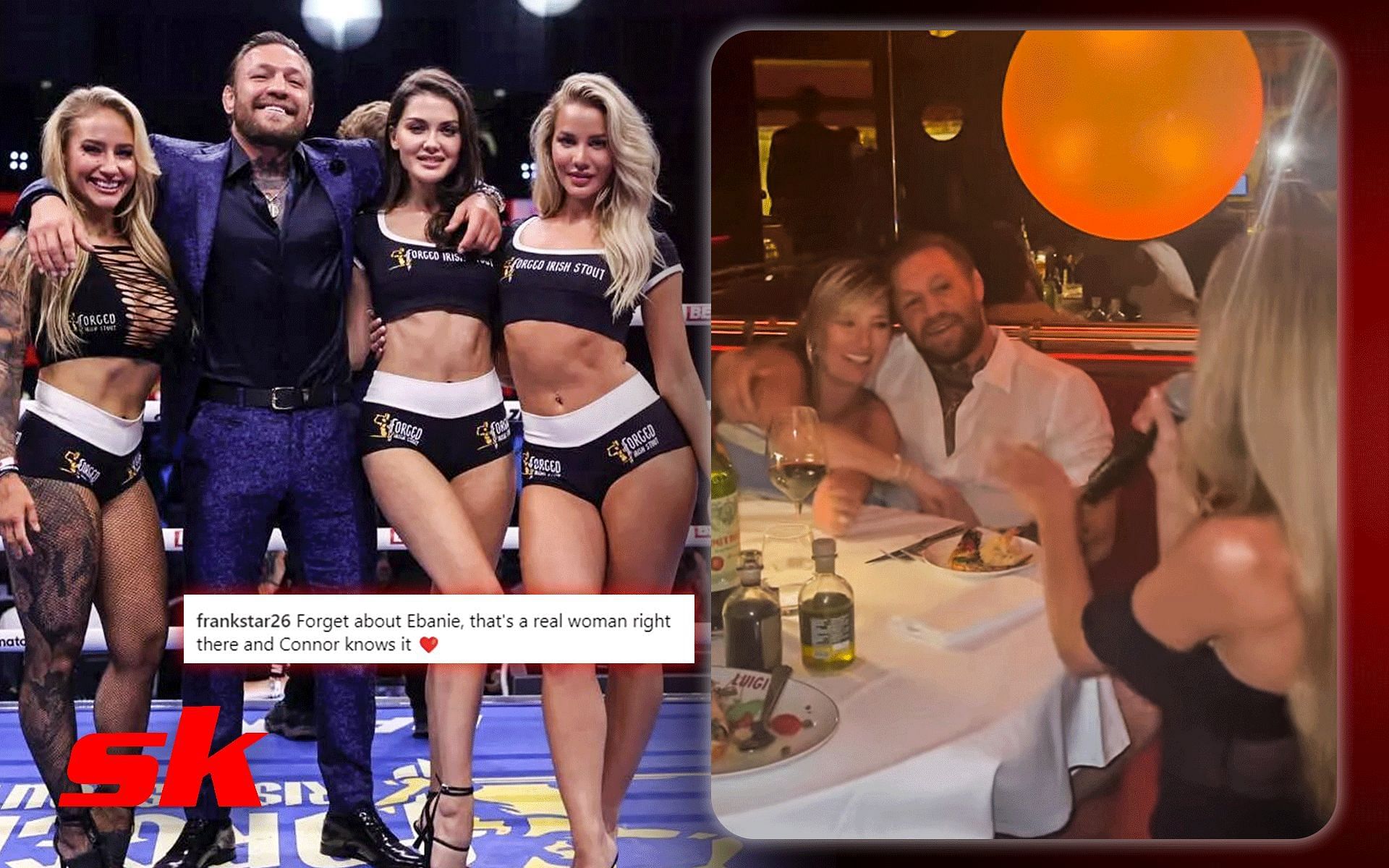 Conor McGregor dinner with Dee Devlin [Images via: @thenotoriousmma on Instagram]