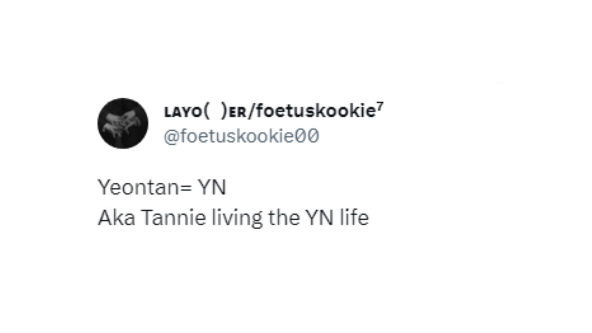 Tae wants to gift Yeontan the first copy of Layover (Image via X/@foetuskookie00)