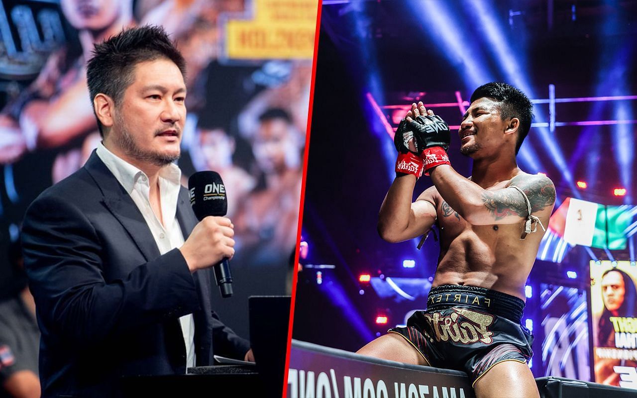ONE CEO and Chairman Chatri Sityodtong (L) / ONE superstar Rodtang Jitmuangnon -- Photo by ONE Championship